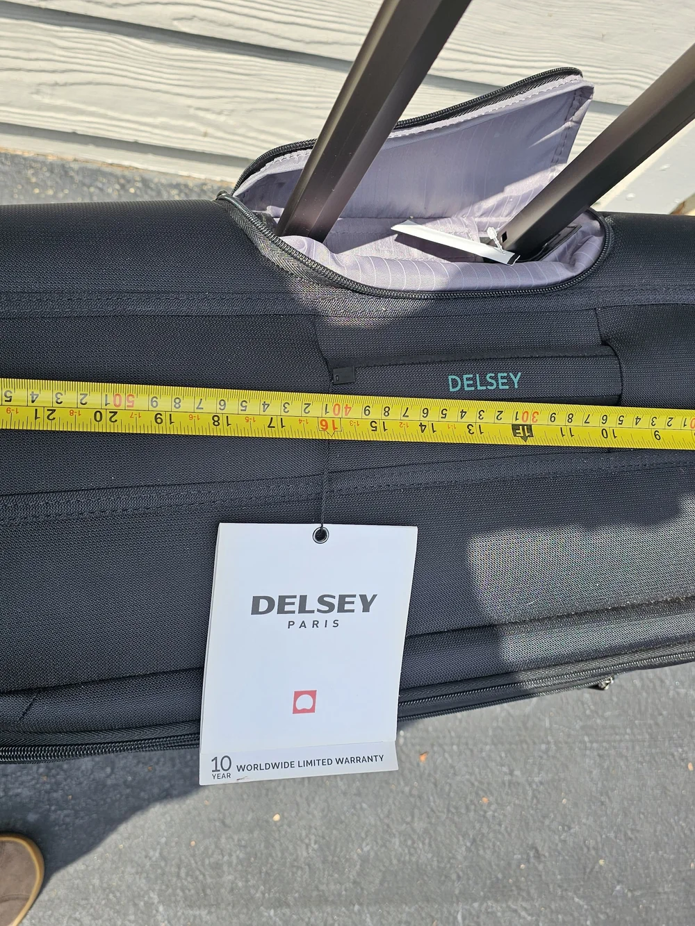 DELSEY PARIS Helium DLX - Rolling Garment Bag with Spinner Wheel Travel Bag Blk